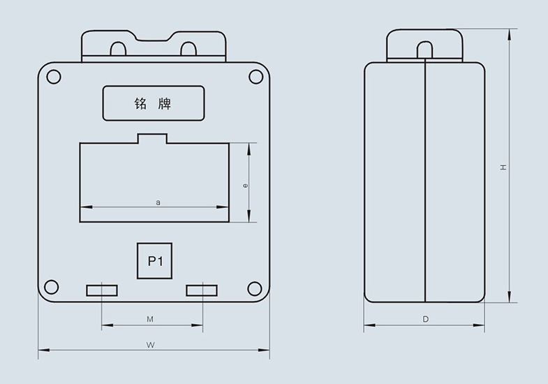 LN2-0.66-Ⅱ型电流互感器外形结构图