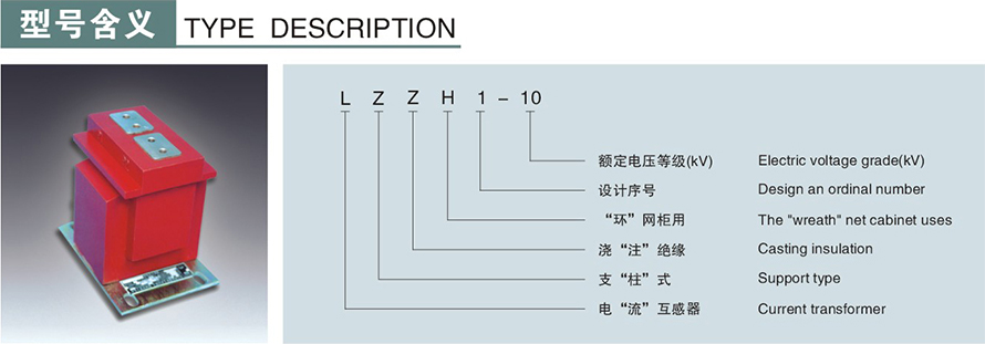 LZZH1-10型电流互感器型号说明